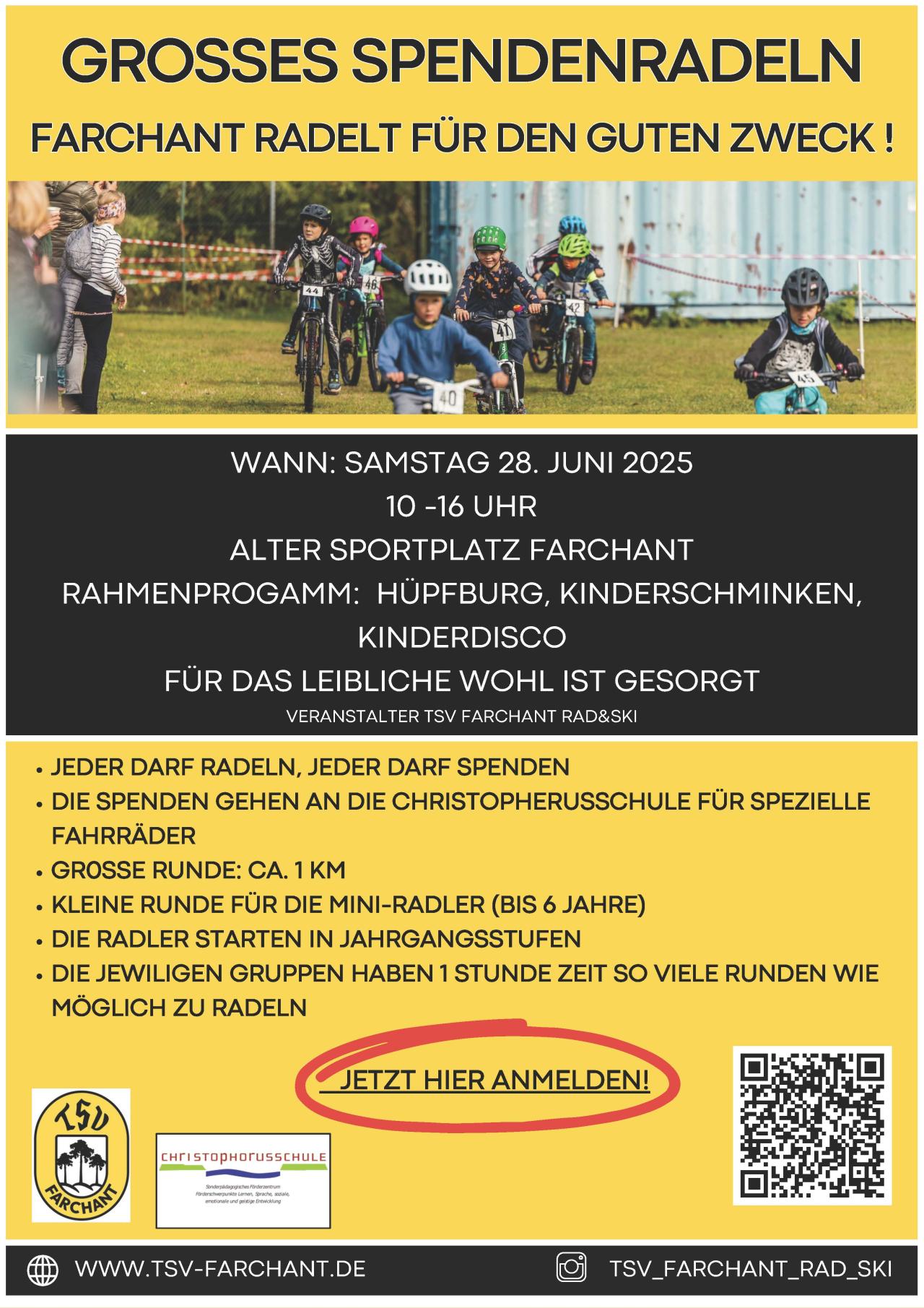 Spendenradeln in Farchant